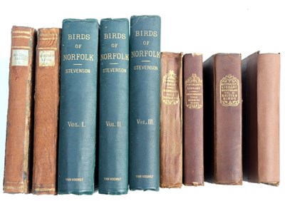 Lot 630 - Stevenson (H) The Birds of Norfolk, 3 vols.,...