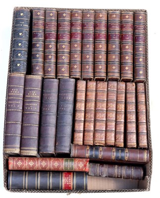 Lot 645 - A box of 25 leather bound books
