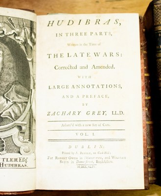 Lot 711 - Grey (Z), Hudibras, 3 parts in 2 volumes,...