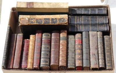 Lot 725 - Twenty-one leather bound books