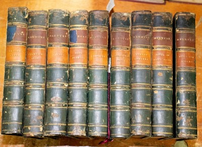 Lot 739 - Marryat (Capt F) Works, 9 vols., 8vo., cont....