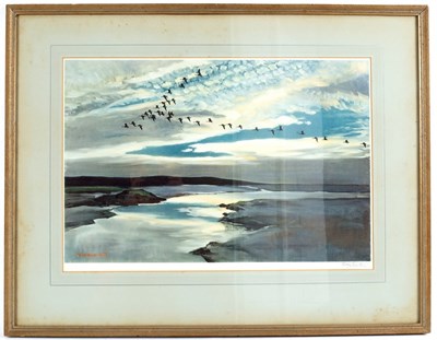 Lot 764 - Peter Scott (British 1909-1989)/Geese in...