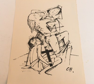 Lot 799 - Carl Hofer (German 1878-1955)/Novize...