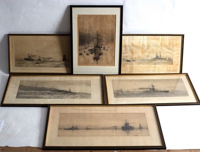 Lot 806 - William Lionel Wyllie (British 1851-1931)/Six...