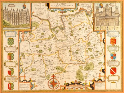 Lot 811 - John Speede after John Norden/Surrey Described...