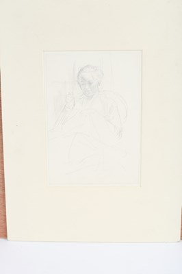 Lot 821 - Early 20th Century School/Woman Sewing/the...