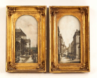 Lot 848 - Late 18th Century Italian School/Townscapes...