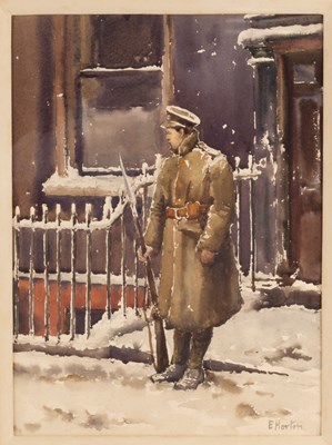 Lot 856 - E Horton (Early 20th Century British)/Soldier...