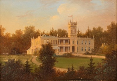 Lot 901 - 19th Century School/View of Pantglas Hall,...