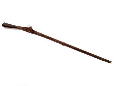 Lot 932 - A Turkish flintlock long-barreled musket with...