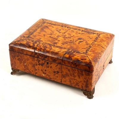 Lot 933 - An early 19th Century tortoiseshell travelling...