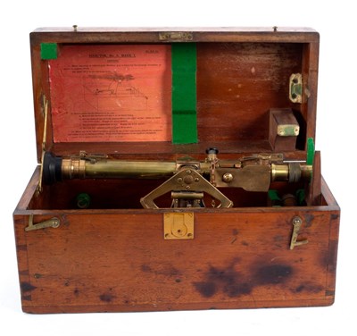 Lot 952 - A World War I Director theodolite, by E R...