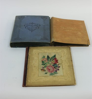 Lot 959 - A quantity of postcards contained in two...