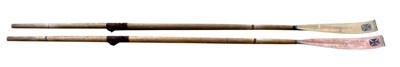 Lot 965 - Two Rowing blades, Worcester College Eights...
