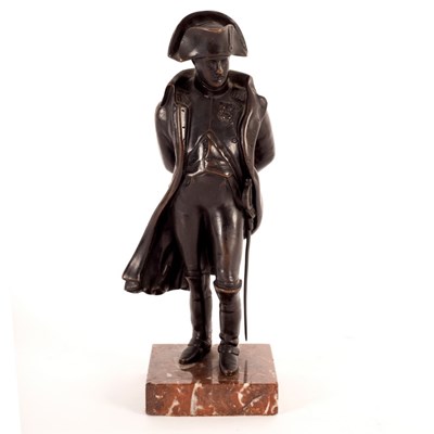 Lot 980 - A bronze of Napoleon, 23cm high