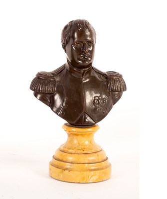 Lot 982 - Renault bust of Napoleon in bronze, 20cm high...
