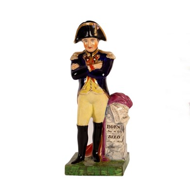 Lot 987 - A Derby full length figure of Bonaparte,...