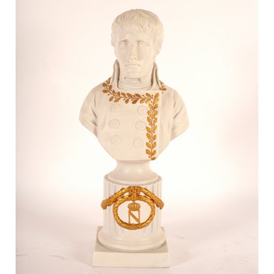 Lot 993 - A Sevres style biscuit porcelain bust of...