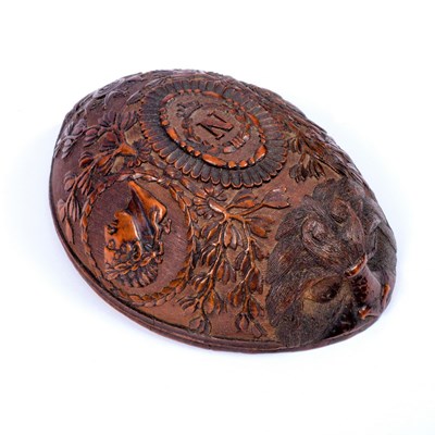 Lot 1002 - A late 18th Century Napoleonic coquilla nut...