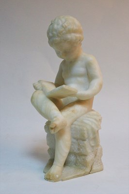Lot 1012 - After Antonio Canova, a carved alabaster...