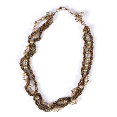 Lot 9 - Miriam Haskell, a vintage pearl and rope twist...