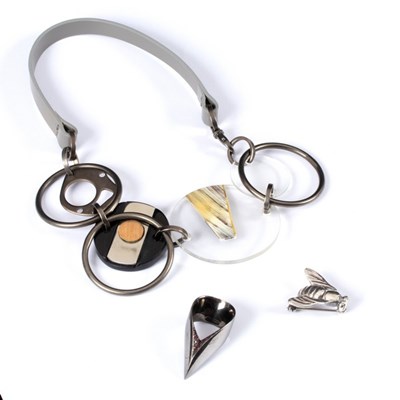Lot 18 - A Marni choker type necklace, mixed materials,...