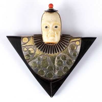 Lot 19 - Mario Ballerino, Guerriero, a mixed media...