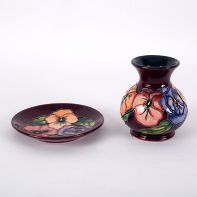Lot 78 - Moorcroft Pottery, a Pansy vase, design by...
