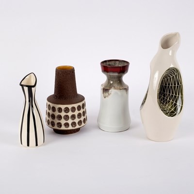 Lot 93 - Jersey Pottery, a 1960s style ceramic jug with...