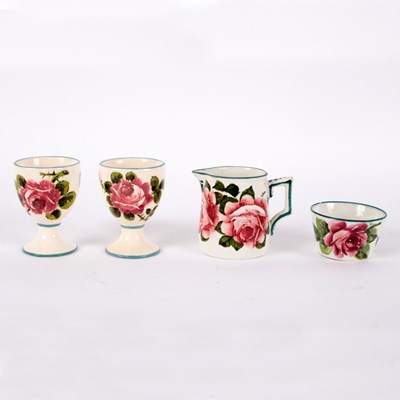 Lot 96 - Wemyss, a small pottery jug, cabbage roses...