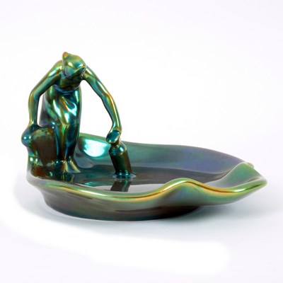 Lot 102 - Zsolnay, an Art Nouveau dish, late 19th...