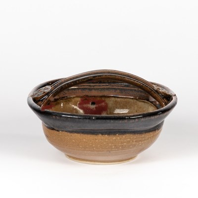 Lot 112 - John Maltby (born 1936), a square stoneware...