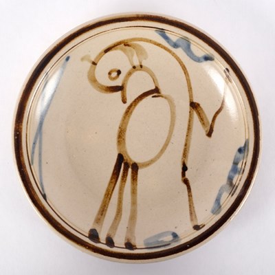 Lot 117 - Manner of Svend Bayer, a stoneware plate...