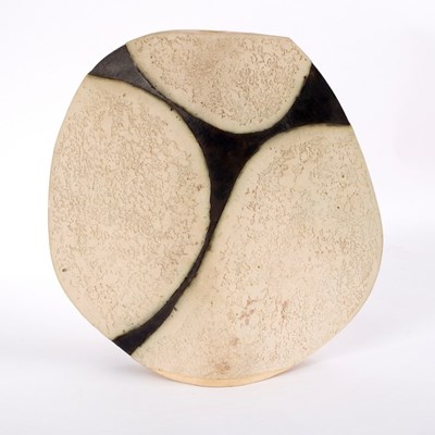 Lot 119 - Keith Johnson, a stoneware lamp base or vase,...