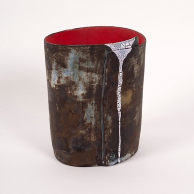 Lot 164 - Hilary Mayo, Landscape Vessel, 12.5cm high,...