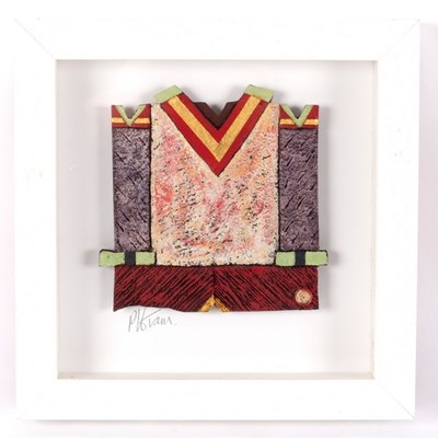 Lot 168 - Philip Evans (born 1959), a ceramic wall...