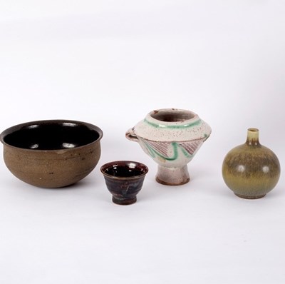 Lot 191 - Fred Forslund (1923-2007), a stoneware bowl,...