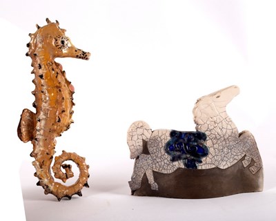 Lot 201 - Ann Stokes (1922-2014), an earthenware figure...