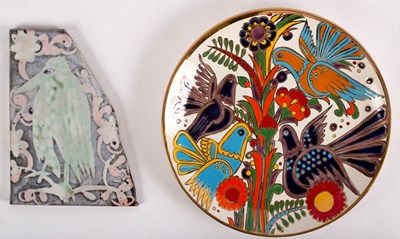 Lot 203 - David Reeves (Contemporary), a ceramic tile...