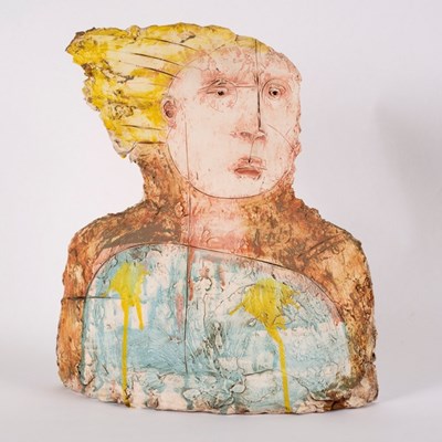 Lot 204 - Christy Keeney (born 1958), Head with Yellow...