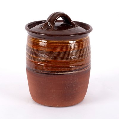Lot 206 - Ray Finch (1914-2012), an earthenware lidded...