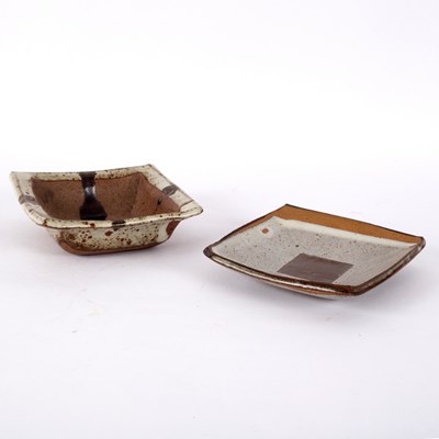 Lot 213 - Janet Leach (1918-1997), a square stoneware...