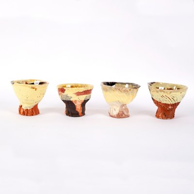 Lot 229 - Simon Carroll (1964-2009), four earthenware...