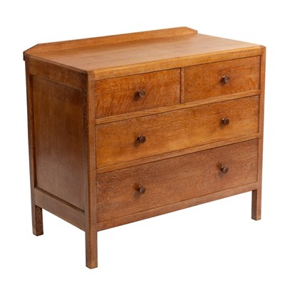 Lot 293 - Heals, British 1920s, an oak chest of two...