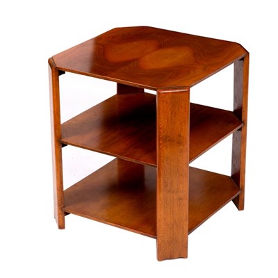 Lot 331 - An Art Deco style 1940s three-tier table of...