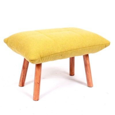 Lot 338 - An upholstered stool by Habitat on four legs,...
