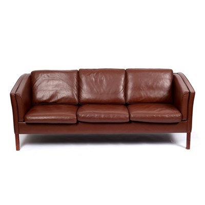 Lot 344 - Stouby, Danish 1970s, a three-seater sofa of...