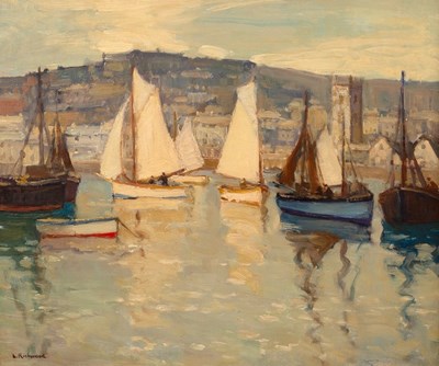 Lot 352 - Leonard Richmond (1889-1965)/Boats at...