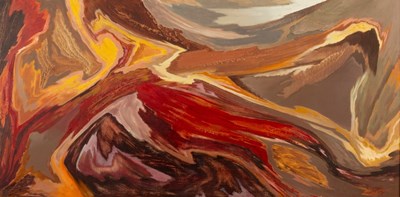 Lot 365 - Oliver Heywood (1920-1992)/Red Abstract/signed...
