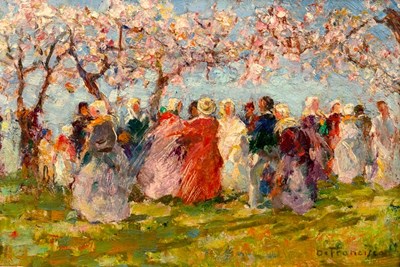 Lot 383 - Pietro de Francisco (1873-1969)/Printemps...
